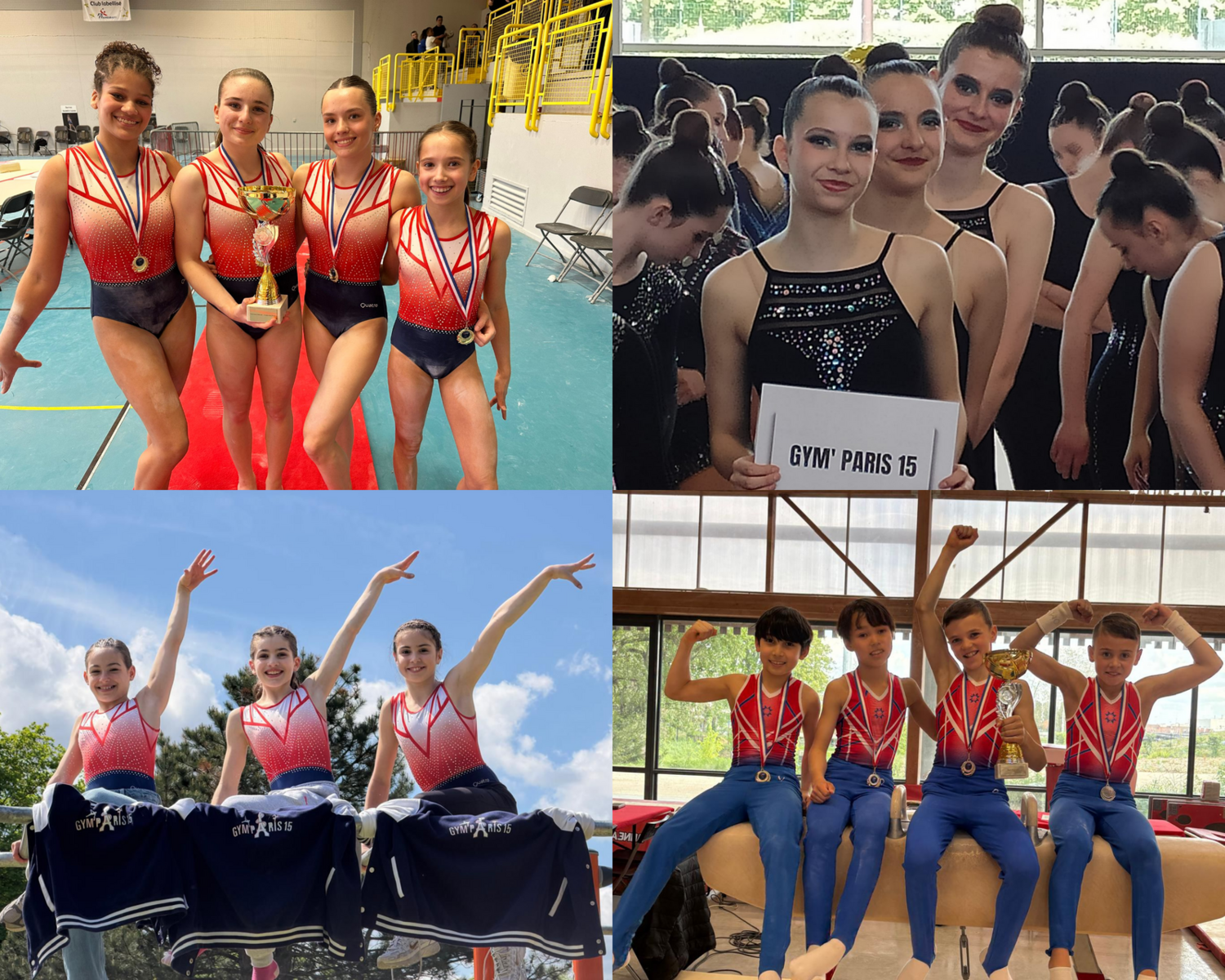 Résultats Championnat Régional Equipe GAF/GAM/GR Nationale - Combs la Ville, Clamart et Saint Germain lès Arpajons