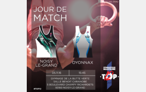 JOUR DE MATCH NOISY LE GRAND - OYONAX