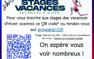 Inscriptions Stage d'Hiver