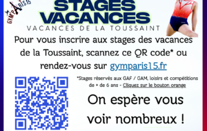 Vacances Scolaires + STAGE GAM/GAF/GR