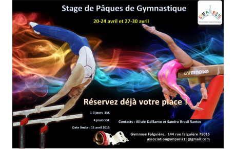 Stage gym vacances d'avril