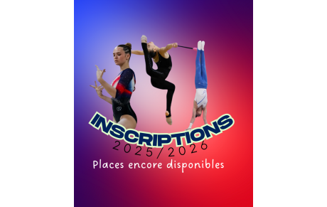 INSCRIPTIONS 2025/2026 : Places encore disponibles