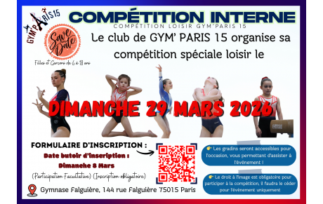 Inscriptions Compétition Interne